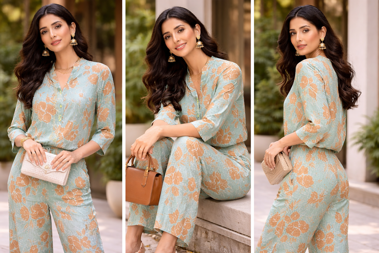 Women’s Floral Print Co-Ord Set in Soft Breathable Rayon | Stylish Everyday Outfit