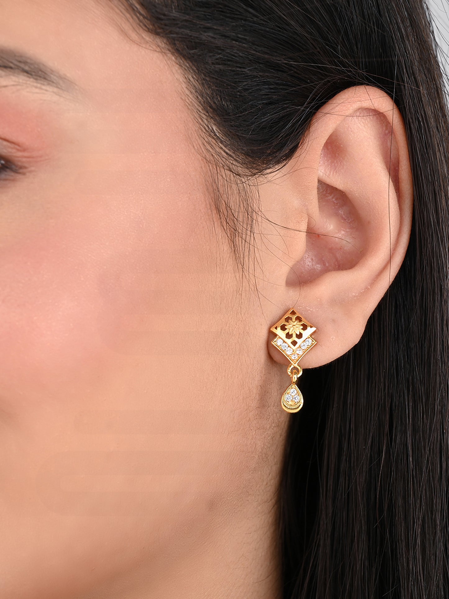 One-Gram Gold Chain Pendant Set with Tops