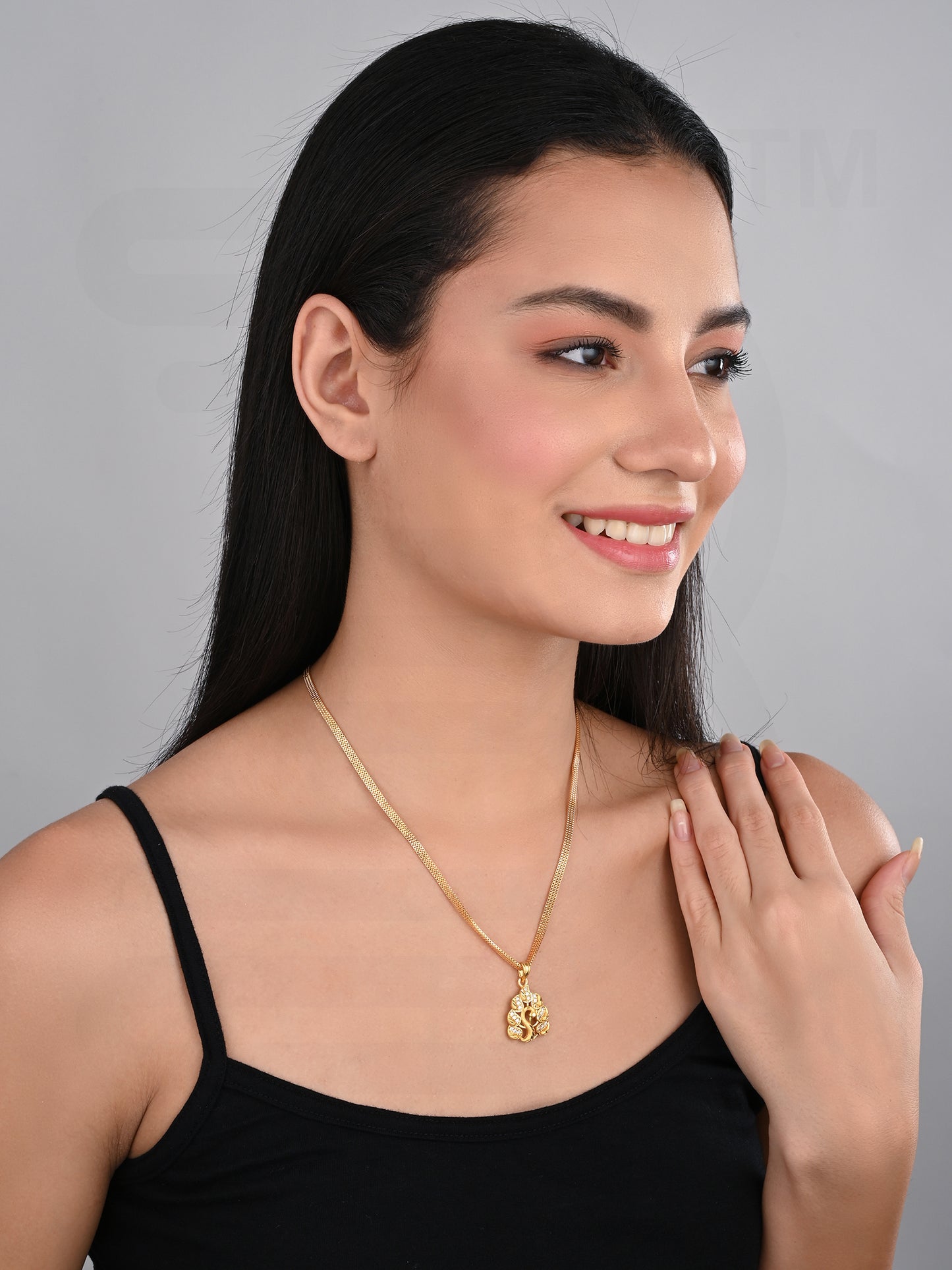 One-Gram Gold Chain Pendant Set
