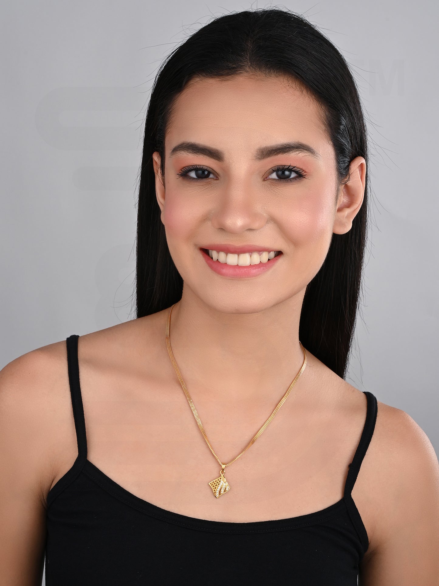 One-Gram Gold Chain Pendant Set
