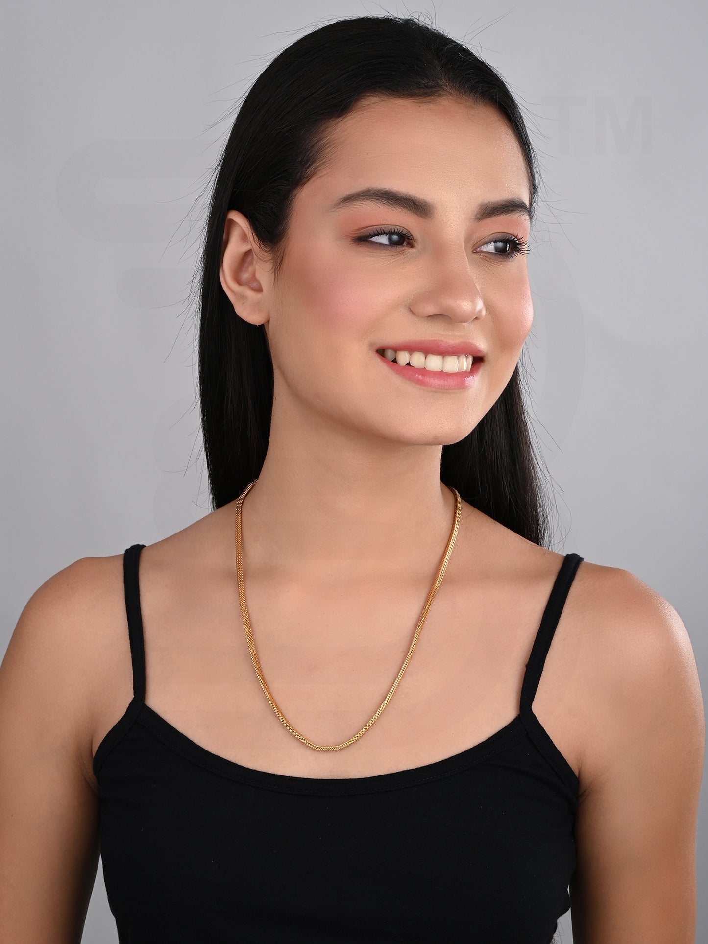 Stylish 1 Gram Gold Forming Box Chain for Men & Women – 24-Inch Elegant Gold-Plated Jewelry