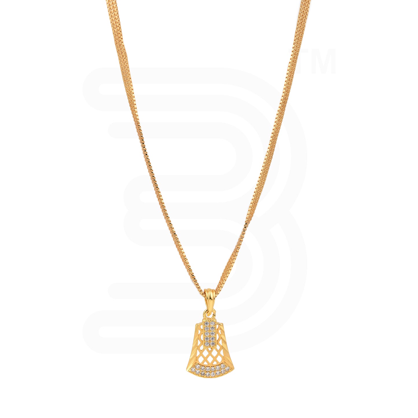 One-Gram Gold Chain Pendant Set