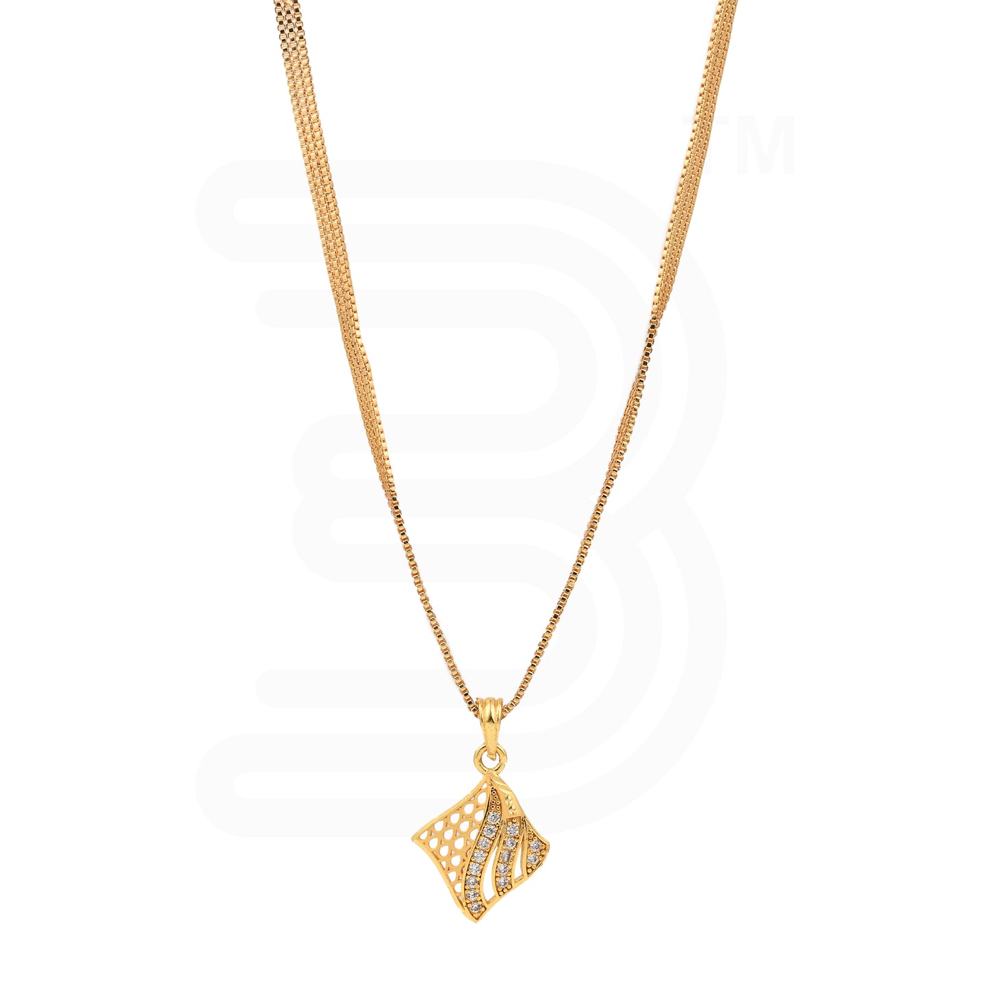 One-Gram Gold Chain Pendant Set