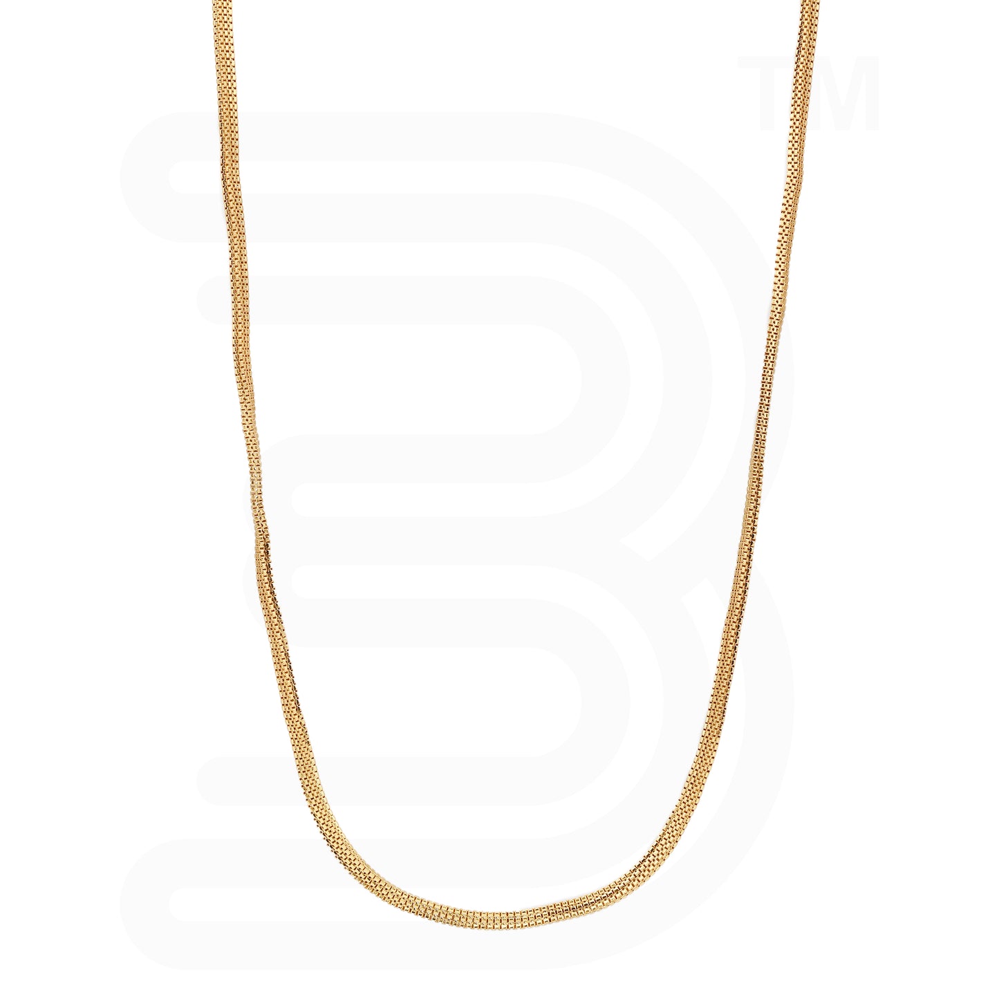 Stylish 1 Gram Gold Forming Box Chain for Men & Women – 24-Inch Elegant Gold-Plated Jewelry
