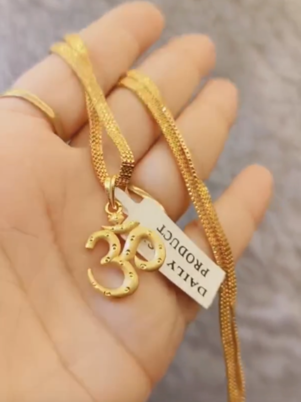 One-Gram Gold Chain Pendant Set