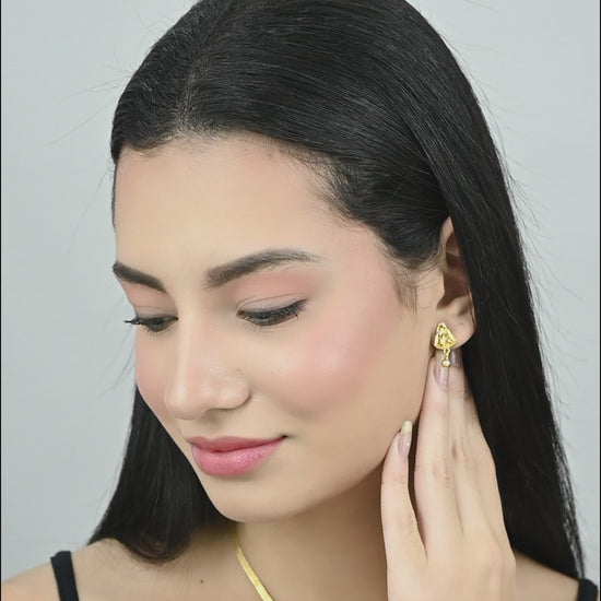 One-Gram Gold Chain Pendant Set with Tops