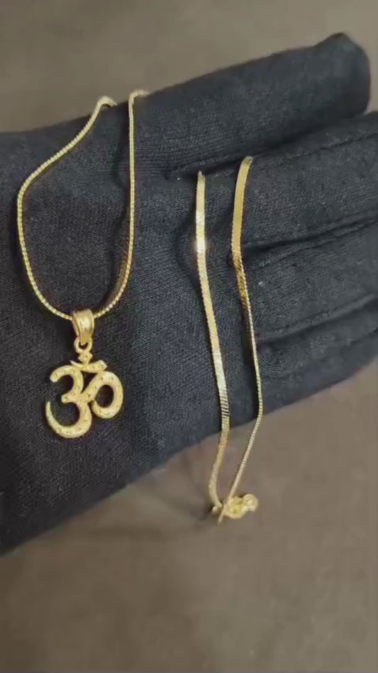 18K Gold Coated Pendant Necklace  – Anti-Tarnish Finish